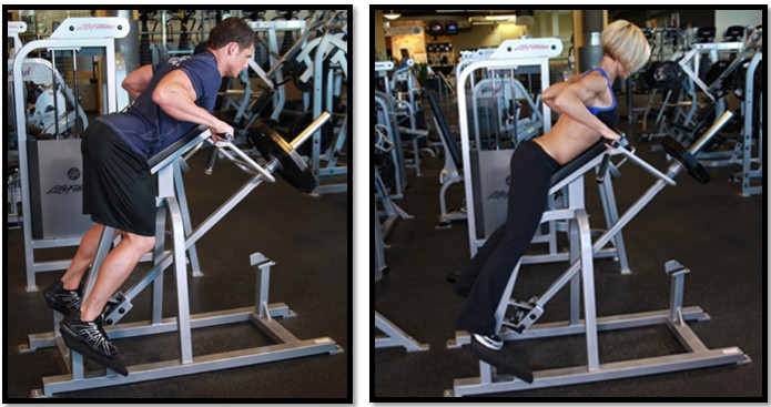 Тяга т-грифа с упором в тренажер Тяга т-грифа с упором в тренажер