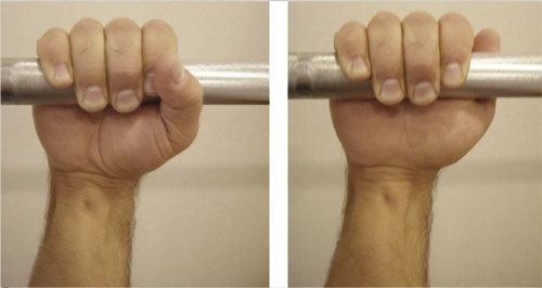 Закрытый и открытый хват Закрытый и открытый хват